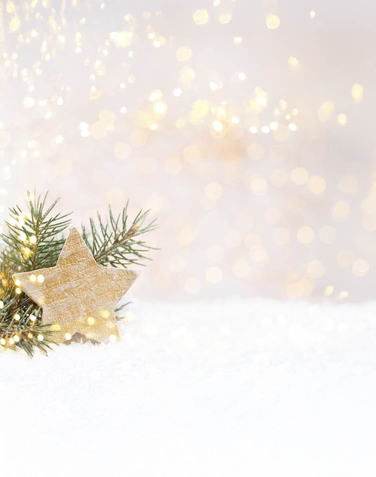 Christmas greeting card with christmas rustic decorations.