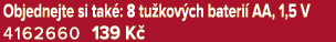 Objednejte si tak : 8 tu kov ch bateri AA, 1,5 V 4162660 139 K 