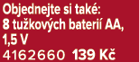 Objednejte si tak : 8 tu kov ch bateri AA, 1,5 V 4162660 139 K 