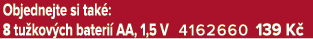 Objednejte si tak : 8 tu kov ch bateri AA, 1,5 V 4162660 139 K 