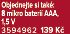 Objednejte si tak : 8 mikro bateri AAA, 1,5 V 3594962 139 K 
