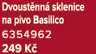 Dvoust nn sklenice na pivo Basilico 6354962 249 K 