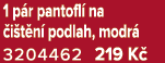 1 p r pantofl na  i t n  podlah, modr  3204462 219 K 