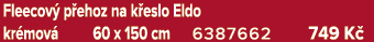 Fleecov p ehoz na k eslo Eldo kr mov  60 x 150 cm 6387662 749 K 