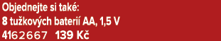 Objednejte si tak : 8 tu kov ch bateri AA, 1,5 V 4162667 139 K 