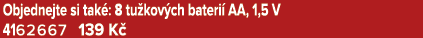 Objednejte si tak : 8 tu kov ch bateri AA, 1,5 V 4162667 139 K 
