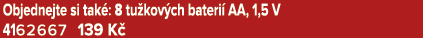 Objednejte si tak : 8 tu kov ch bateri AA, 1,5 V 4162667 139 K 