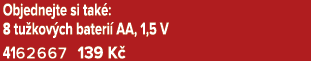 Objednejte si tak : 8 tu kov ch bateri AA, 1,5 V 4162667 139 K 