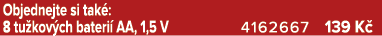 Objednejte si tak : 8 tu kov ch bateri AA, 1,5 V 4162667 139 K 