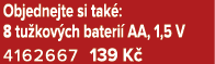 Objednejte si tak : 8 tu kov ch bateri AA, 1,5 V 4162667 139 K 
