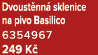 Dvoust nn sklenice na pivo Basilico 6354967 249 K 