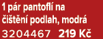 1 p r pantofl na  i t n  podlah, modr  3204467 219 K 