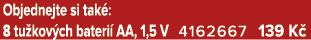 Objednejte si tak : 8 tu kov ch bateri AA, 1,5 V 4162667 139 K 