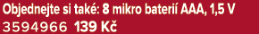 Objednejte si tak : 8 mikro bateri AAA, 1,5 V 3594966 139 K 