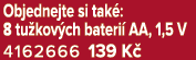 Objednejte si tak : 8 tu kov ch bateri AA, 1,5 V 4162666 139 K 