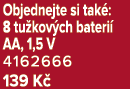 Objednejte si tak : 8 tu kov ch bateri AA, 1,5 V 4162666 139 K 