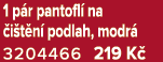 1 p r pantofl na  i t n  podlah, modr  3204466 219 K 