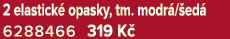 2 elastick opasky, tm. modr / ed  6288466 319 K 