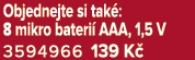 Objednejte si tak : 8 mikro bateri AAA, 1,5 V 3594966 139 K 
