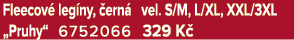Fleecov leg ny,  ern  vel. S/M, L/XL, XXL/3XL „Pruhy“ 6752066 329 K 