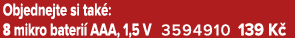 Objednejte si tak : 8 mikro bateri AAA, 1,5 V 3594910 139 K 
