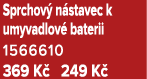 Sprchov n stavec k umyvadlov  baterii 1566610 369 K  249 K 