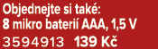 Objednejte si tak : 8 mikro bateri AAA, 1,5 V 3594913 139 K 