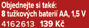 Objednejte si tak : 8 tu kov ch bateri AA, 1,5 V 4162613 139 K 