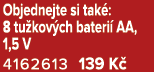 Objednejte si tak : 8 tu kov ch bateri AA, 1,5 V 4162613 139 K 