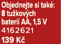Objednejte si tak : 8 tu kov ch bateri AA, 1,5 V 4162621 139 K 