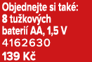 Objednejte si tak : 8 tu kov ch bateri AA, 1,5 V 4162630 139 K 