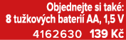 Objednejte si tak : 8 tu kov ch bateri AA, 1,5 V 4162630 139 K 