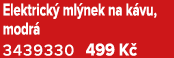 Elektrick ml nek na k vu, modr  3439330 499 K 