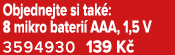 Objednejte si tak : 8 mikro bateri AAA, 1,5 V 3594930 139 K 