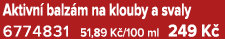 Aktivn balz m na klouby a svaly 6774831 51,89 K /100 ml 249 K 