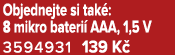 Objednejte si tak : 8 mikro bateri AAA, 1,5 V 3594931 139 K 