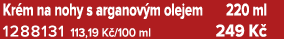 Kr m na nohy s arganov m olejem 220 ml 1288131 113,19 K /100 ml 249 K 