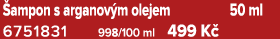  ampon s arganov m olejem 50 ml 6751831 998/100 ml 499 K 