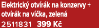 Elektrick otv r k na konzervy + otv r k na v  ka, zelen  2511831 399 K 