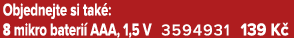 Objednejte si tak : 8 mikro bateri AAA, 1,5 V 3594931 139 K 