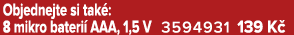 Objednejte si tak : 8 mikro bateri AAA, 1,5 V 3594931 139 K 
