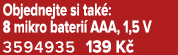 Objednejte si tak : 8 mikro bateri AAA, 1,5 V 3594935 139 K 