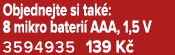 Objednejte si tak : 8 mikro bateri AAA, 1,5 V 3594935 139 K 
