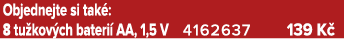 Objednejte si tak : 8 tu kov ch bateri AA, 1,5 V 4162637 139 K 