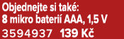 Objednejte si tak : 8 mikro bateri AAA, 1,5 V 3594937 139 K 