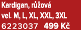 Kardigan, r ov  vel. M, L, XL, XXL, 3XL 6223037 499 K 