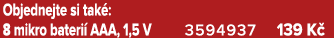 Objednejte si tak : 8 mikro bateri AAA, 1,5 V 3594937 139 K 