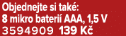 Objednejte si tak : 8 mikro bateri AAA, 1,5 V 3594909 139 K 