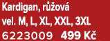 Kardigan, r ov  vel. M, L, XL, XXL, 3XL 6223009 499 K 