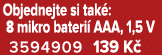Objednejte si tak : 8 mikro bateri AAA, 1,5 V 3594909 139 K 